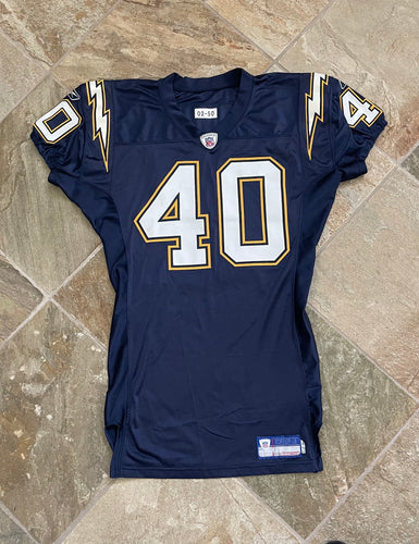 Vintage San Diego Chargers Game Worn Kahui Reebok Football Jersey, Size 50