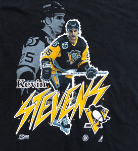 Vintage Pittsburgh Penguins Kevin Stevens Salem Sportswear Hockey Tshirt, size large