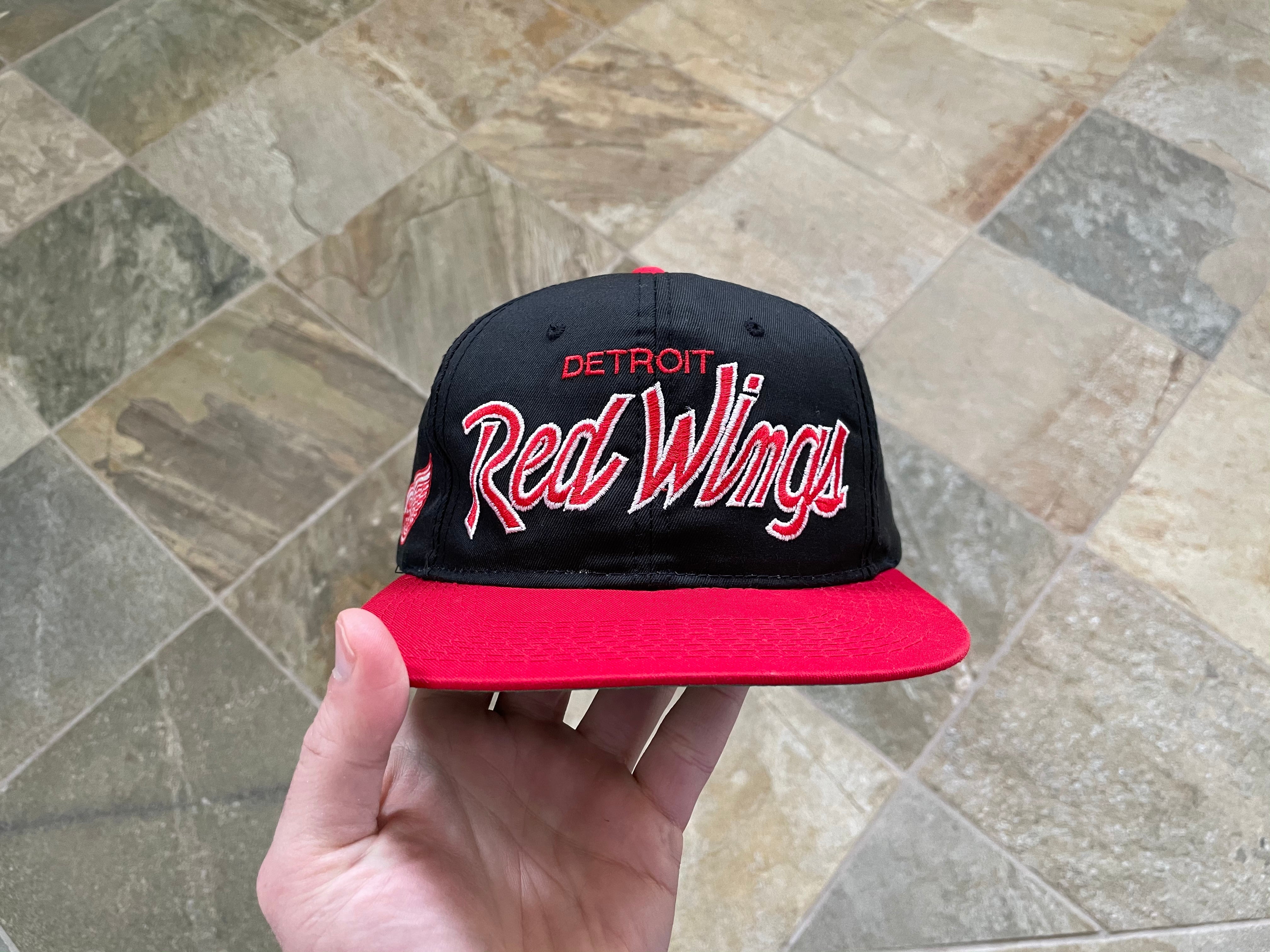 90s Detroit Red Wings Sports Specialties Vintage Fitted Hat Cap Vintage 90s Detroit Red Wings Sports Specialties... | Depop main image 3