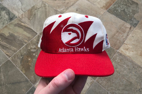 Vintage Atlanta Hawks Logo Athletic Sharktooth Snapback Basketball Hat