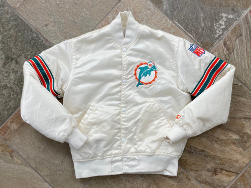 Vintage Miami Dolphins Starter Satin Football Jacket, Size Small