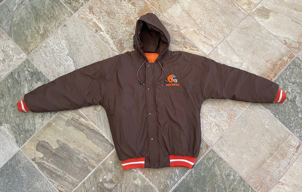 Vintage Cleveland Browns Starter Parka Football Jacket, Size Medium