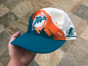 Vintage Miami Dolphins Logo Athletic Splash Snapback Football Hat
