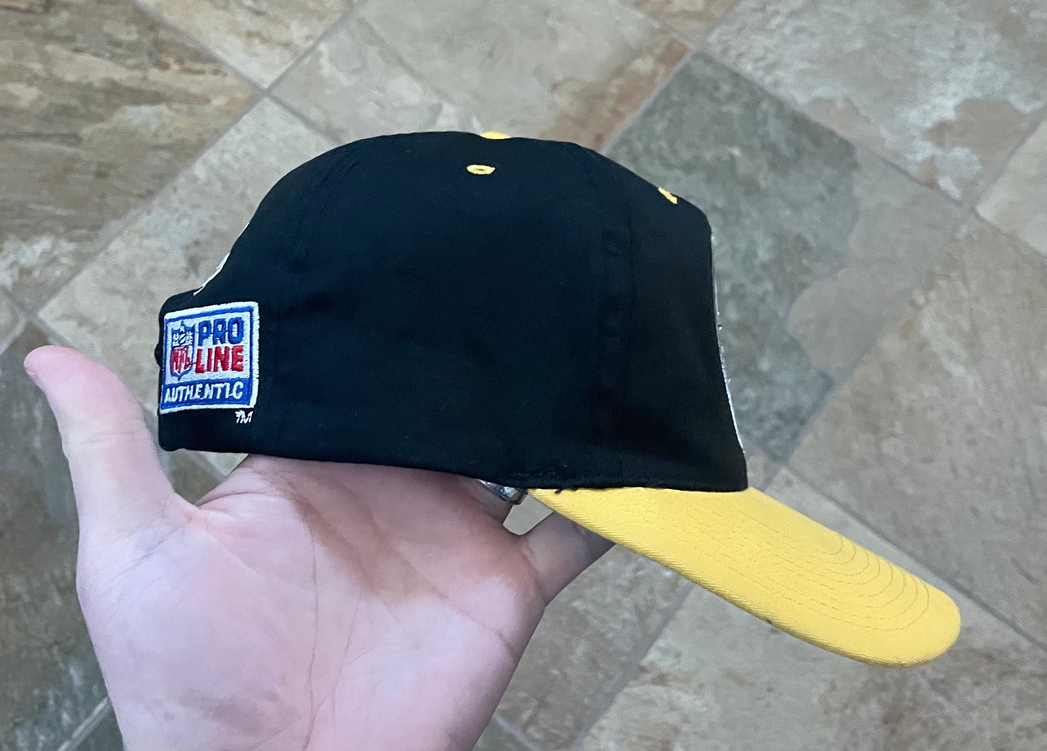 Vintage 90s Sports Specialties Pittsburgh Steelers NFL Plain Logo Fitted  Hat |