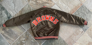 Vintage Cleveland Browns Chalkline Satin Football Jacket, Size Large