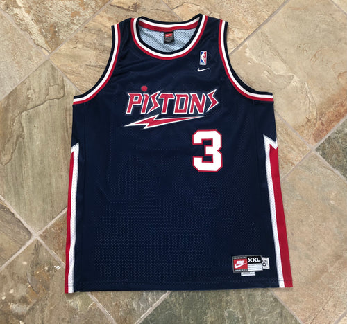 Vintage Detroit Pistons Ben Wallace Nike Basketball Jersey, Size XXL