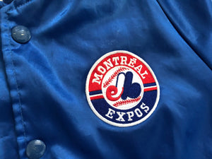 Vintage Montreal Expos Satin Baseball Jacket, Size Small