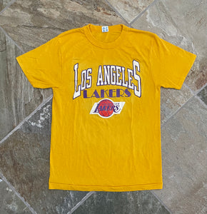 Vintage Los Angeles Lakers Champion Basketball Tshirt, Size Large