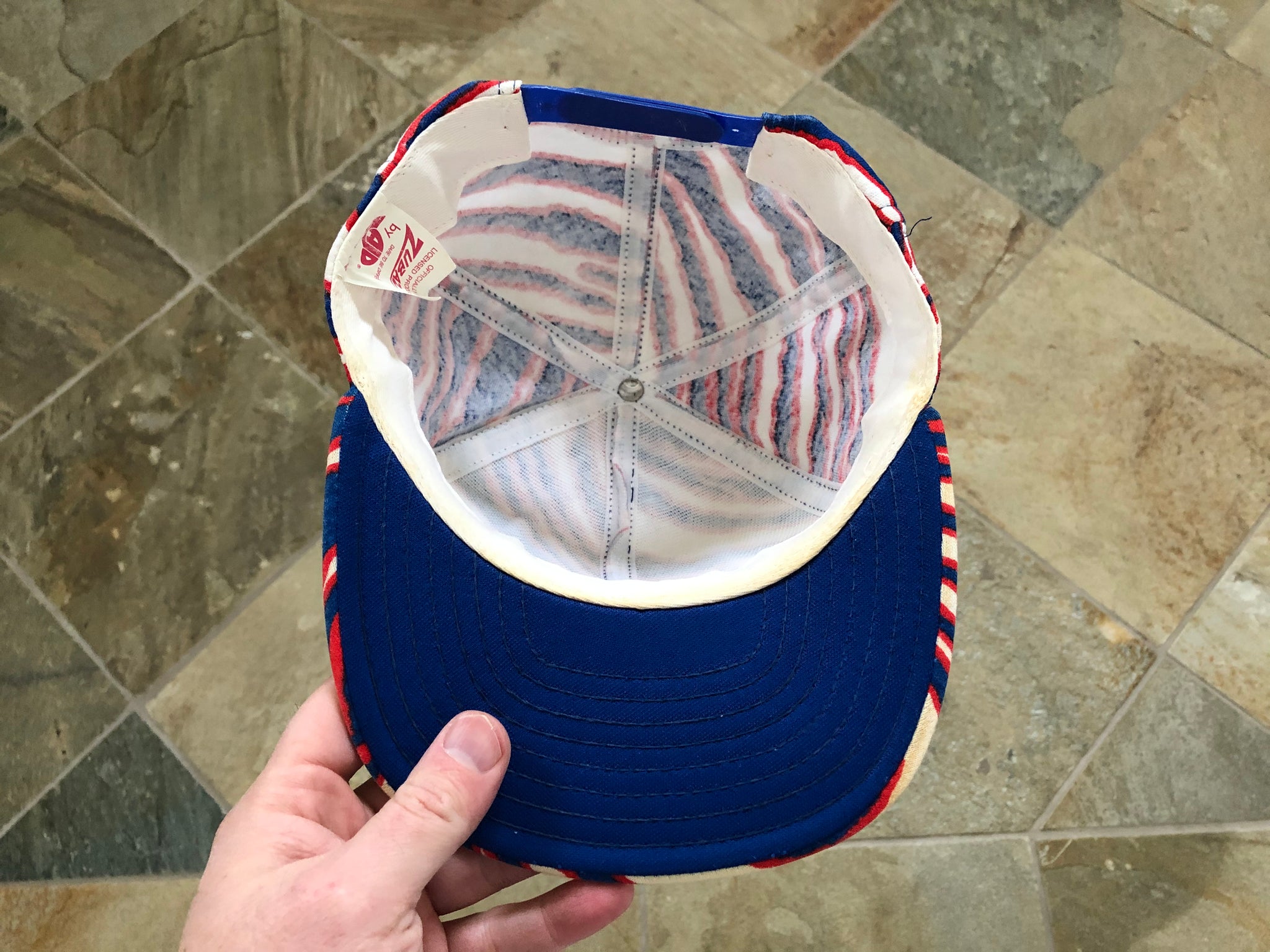 90's Buffalo Bills AJD x Zubaz NFL Snapback Hat – Rare VNTG