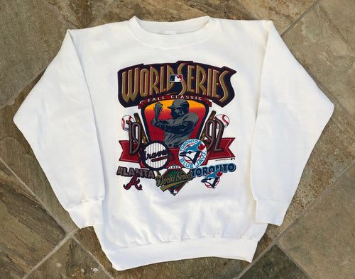 Vintage 1992 World Series Atlanta Braves Toronto Blue Jays Baseball Sweatshirt, Size XL