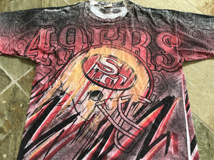 Vintage San Francisco 49ers Magic Johnson Football Tshirt, Size XL