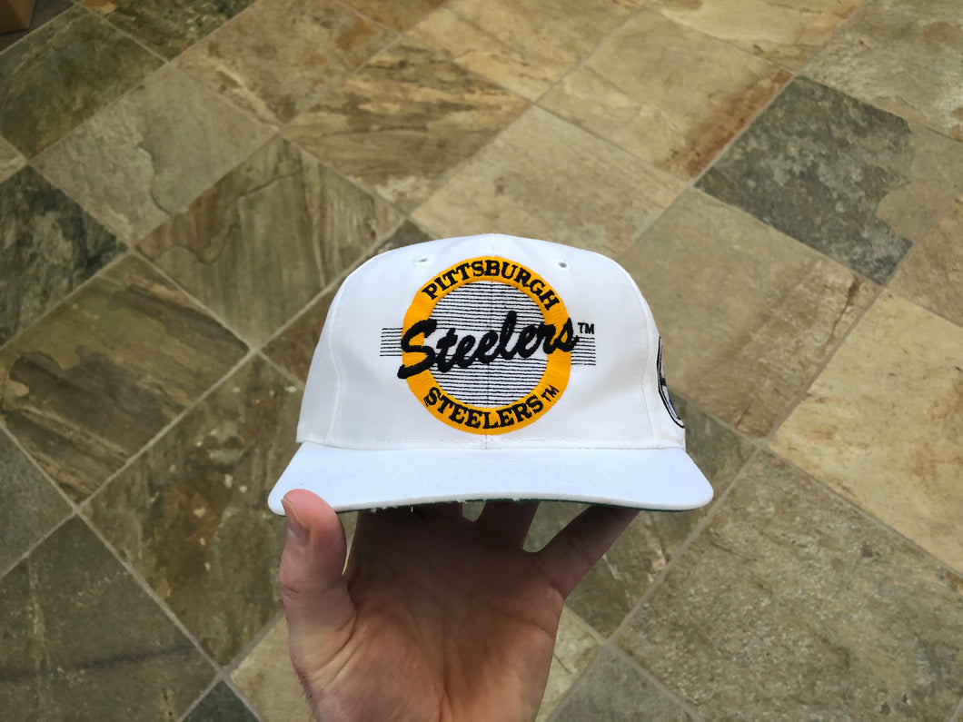 Vintage Pittsburgh Steelers The Game Circle Logo Snapback Football Hat
