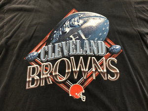 Vintage Cleveland Browns True Fan Football Tshirt, Size XL