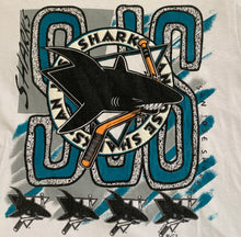 Load image into Gallery viewer, Vintage San Jose Sharks Magic Johnson Hockey Tshirt, Size Youth XL