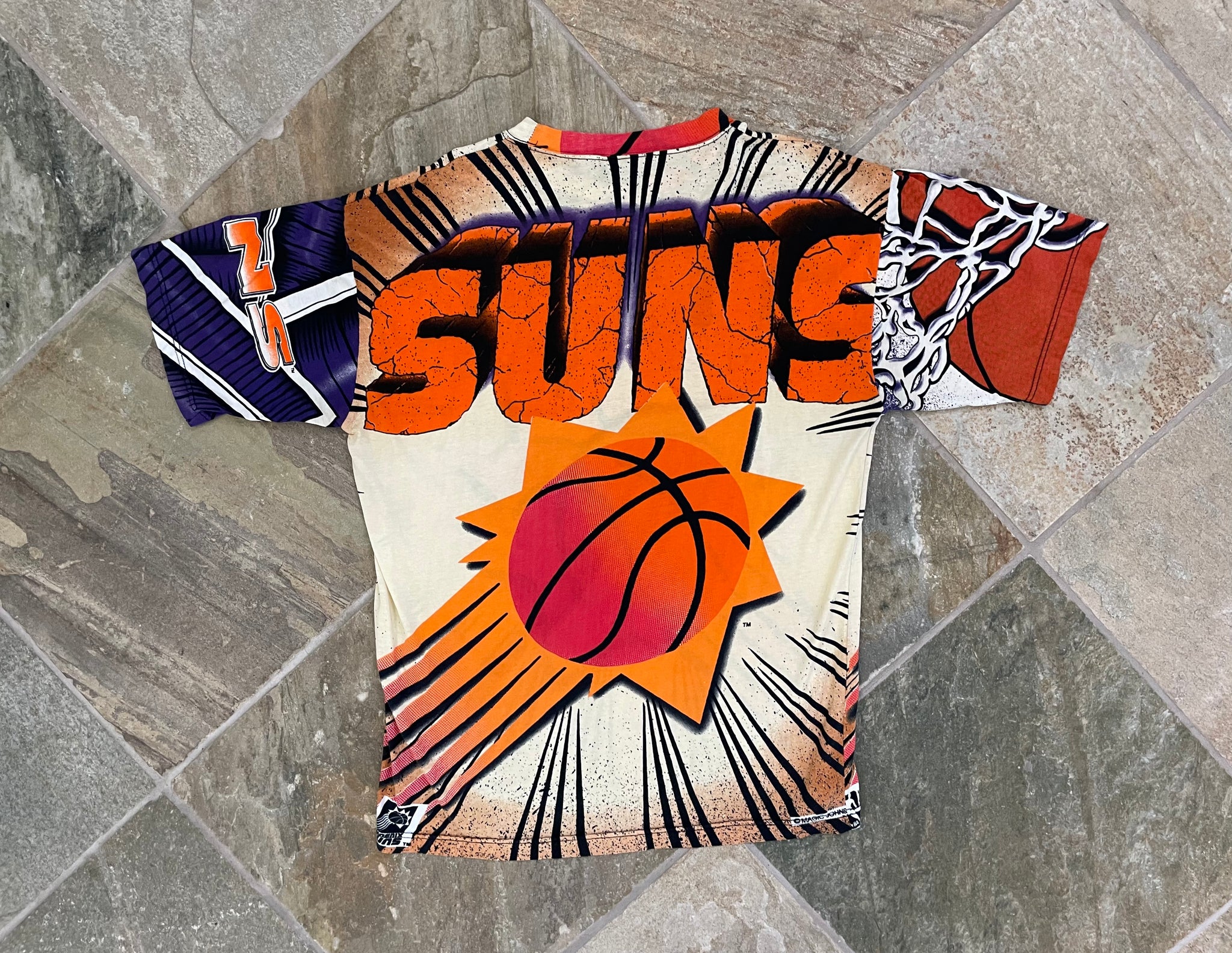 22x30 Large Phoenix Suns Shirt90s Magic Johnson Shirtvintage 