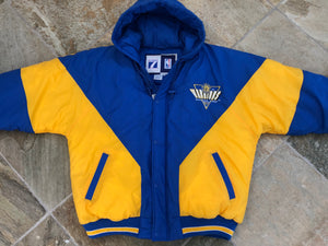 Vintage Golden State Warriors Logo 7 Parka Basketball Jacket, Size XL