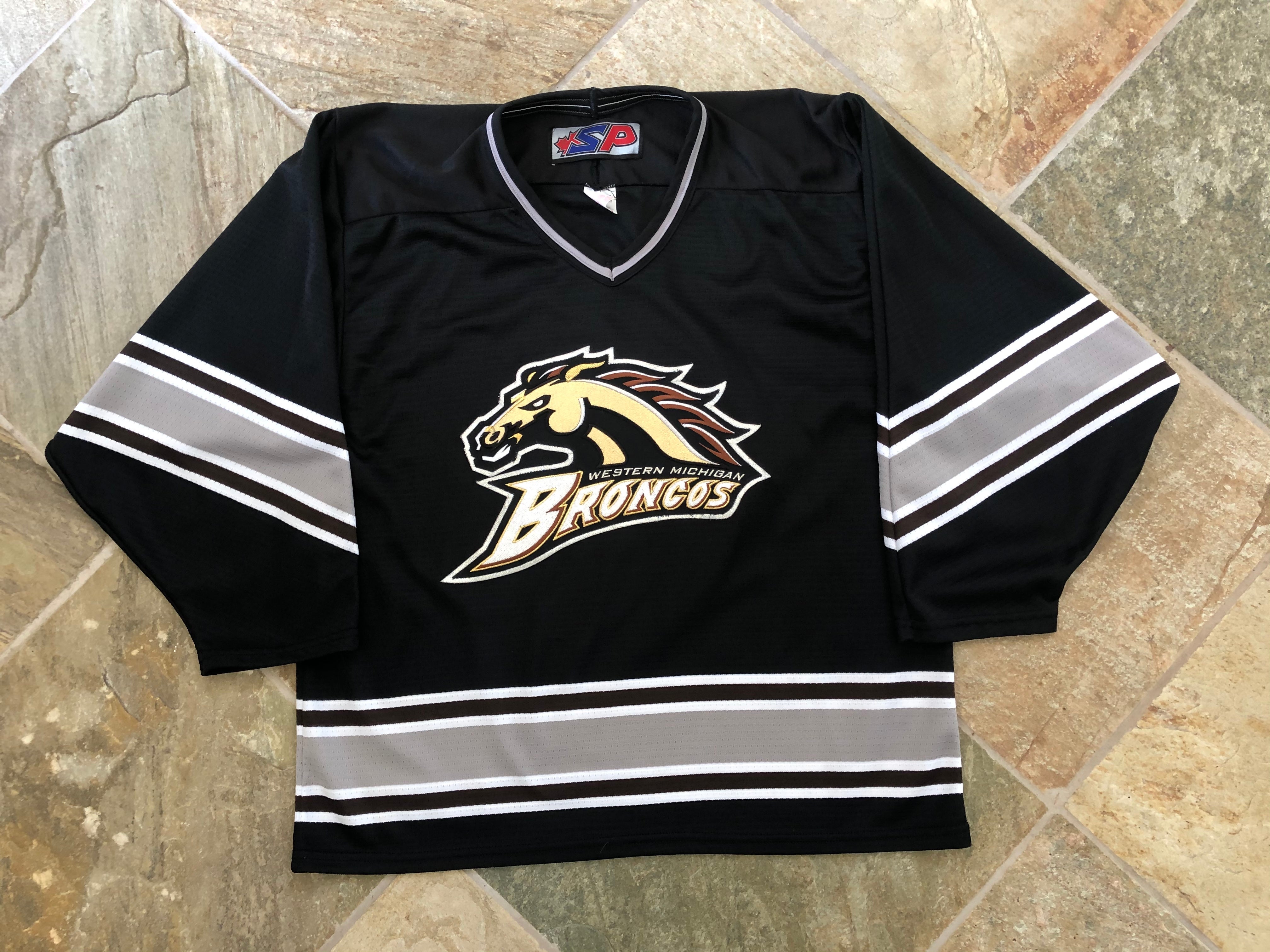 Brophy Broncos Hockey Jersey Size Large Black Long - Depop