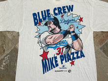 Load image into Gallery viewer, Vintage Los Angeles Dodgers Mike Piazza Blue Crew Baseball Tshirt, Size Large