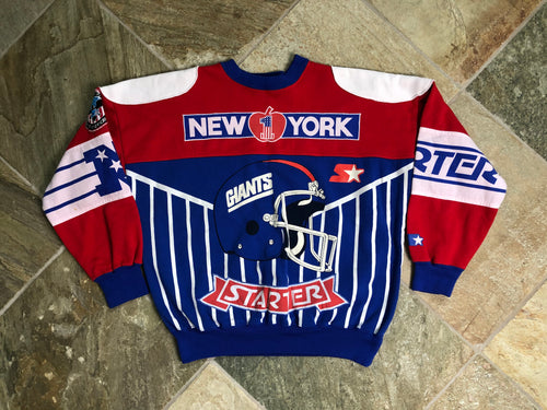Vintage New York Giants Starter Football Sweatshirt, Size Medium