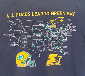 Vintage Green Bay Packers Mike Holmgren Starter Football Sweatshirt, Size Large