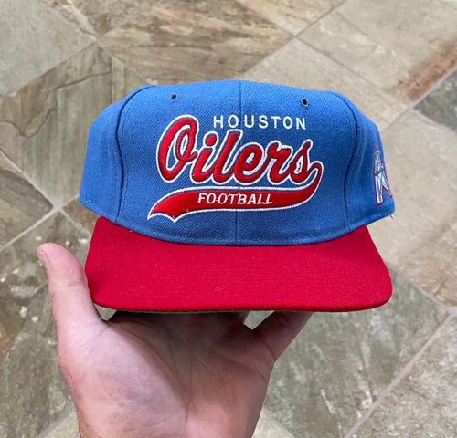 Vintage Houston Oilers Starter Tailsweep Snapback Football Hat