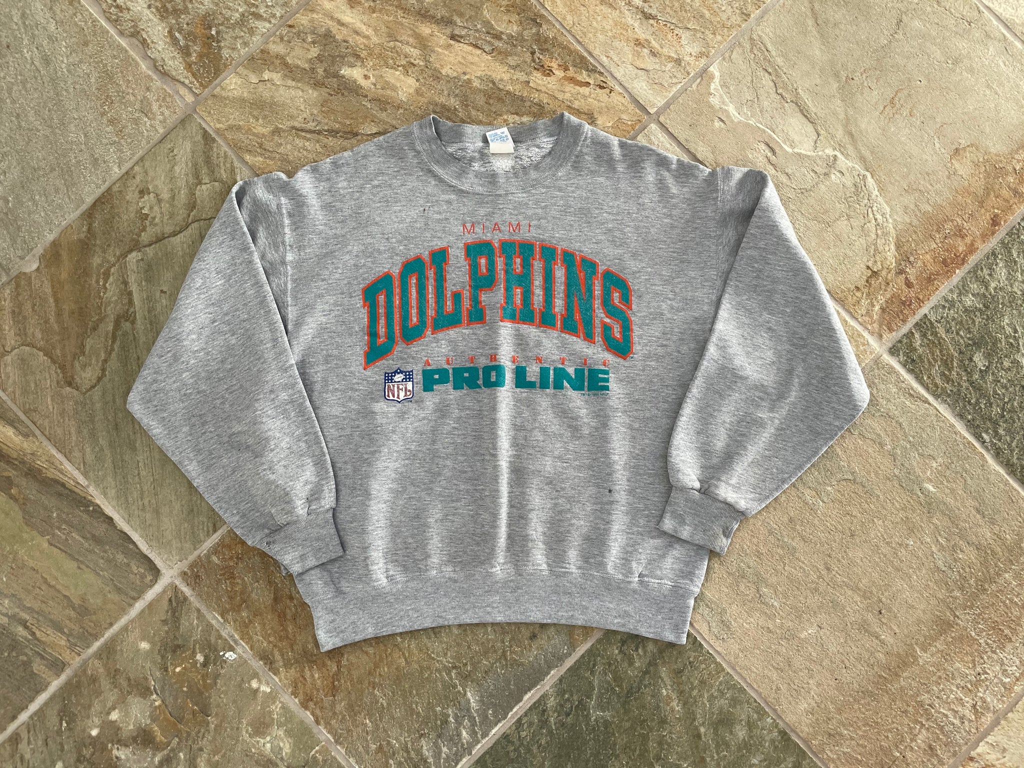 Vintage 90's Miami Dolphins Russell Athletic Team Logo Sweatshirt