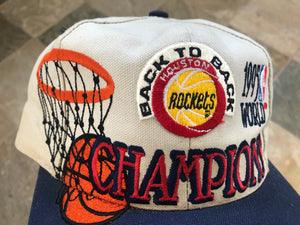 Vintage Houston Rockets Logo Athletic 1995 Champions Snapback Basketball Hat