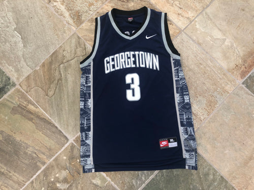 Vintage Georgetown Hoyas Allen Iverson Nike College Basketball Jersey, Size XL