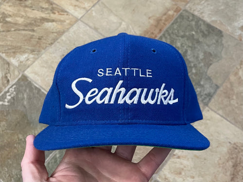 Vintage Seattle Seahawks Sports Specialties Script Snapback Football Hat