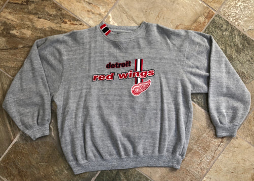 Vintage Detroit Red Wings Logo Athletic Hockey Sweatshirt, Size XL