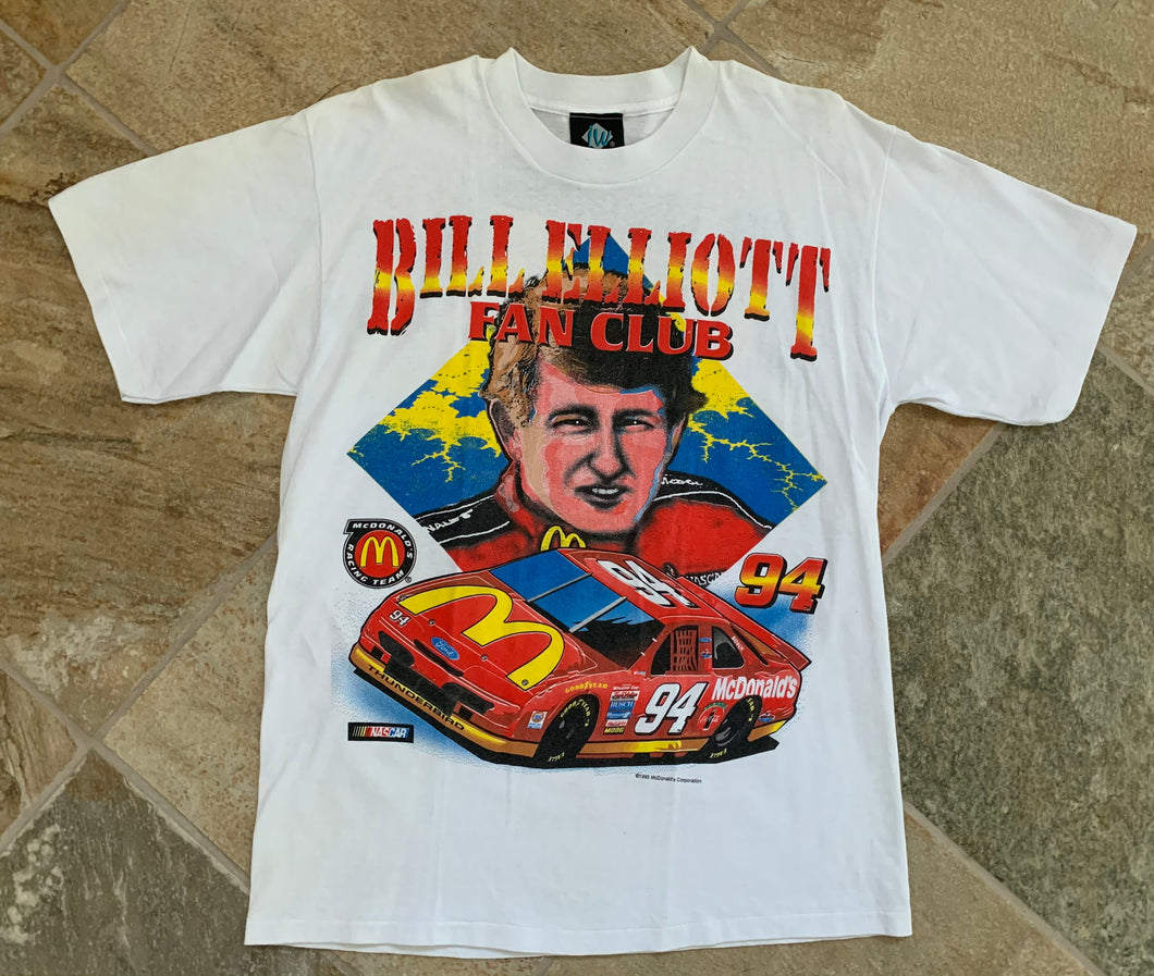Vintage NASCAR Racing Bill Elliot McDonald’s Tshirt, Size Large ###