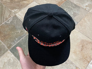 Cleveland Browns Script Mesh Snapback Hat 80s Sports -   Finland