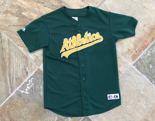 Vintage Oakland Athletics Majestic Youth Baseball Jersey, Size Large, 8-10
