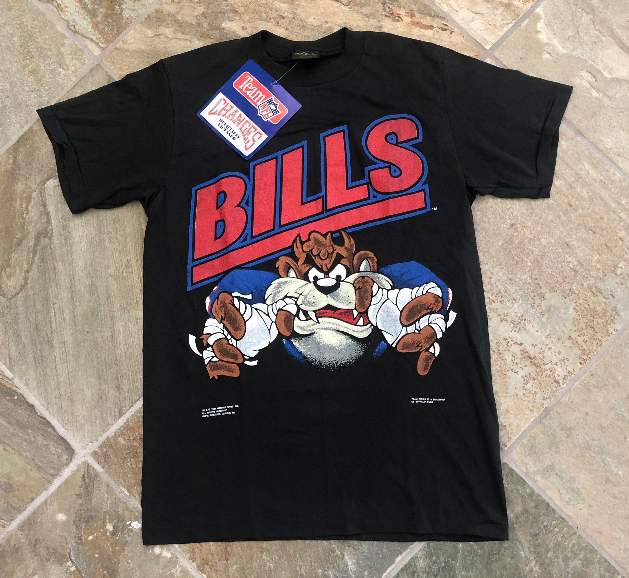 Vintage Buffalo Bills Taz Football Shirt - High-Quality Printed Brand