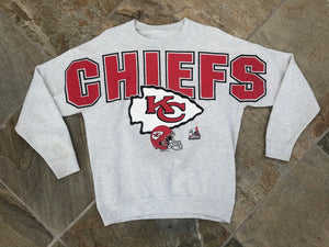 Vintage Kansas City Chiefs Riddell All Over Print Football Sweatshirt, Size M/L