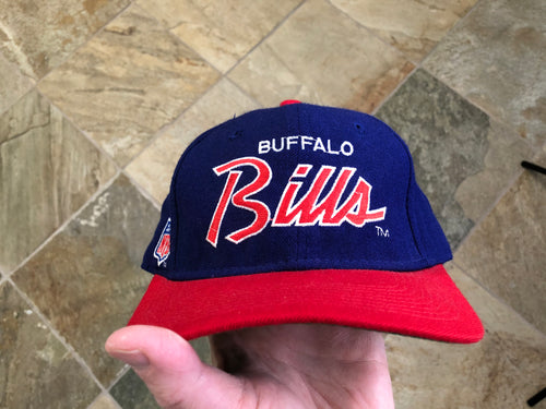 Vintage Buffalo Bills Sports Specialties Script Fitted Football Hat, Size 7 1/8