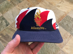 Vintage Olympics 1996 Atlanta Logo Athletic Double Sharktooth Snapback Hat ***