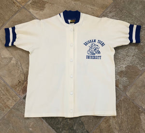 Vintage BYU Cougars Team Issued College Basketball Warmup Jacket, Size Medium