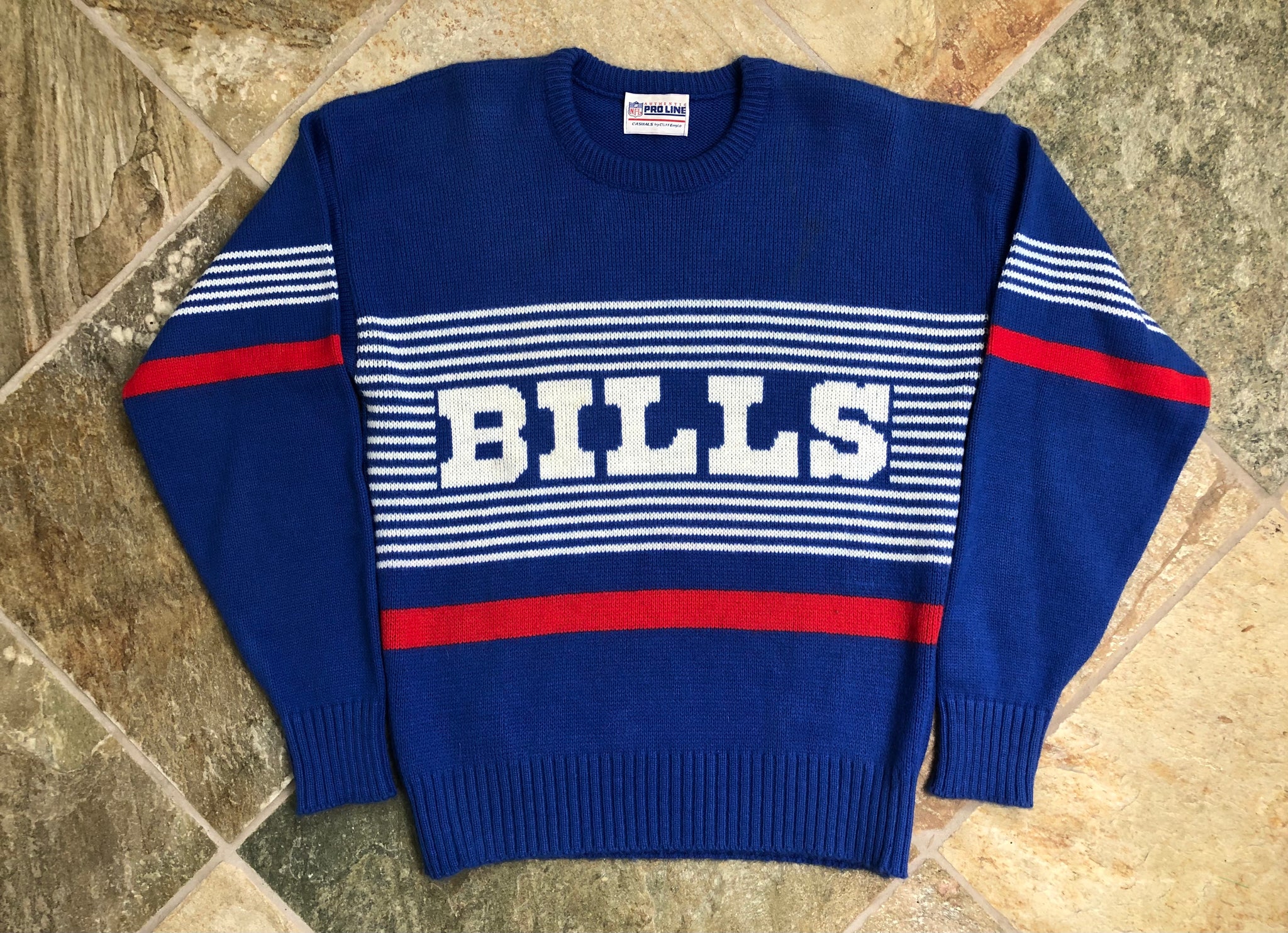 Vintage 1990s Cliff Engle NFL Pro Line Knit Crewneck Sweatshirt