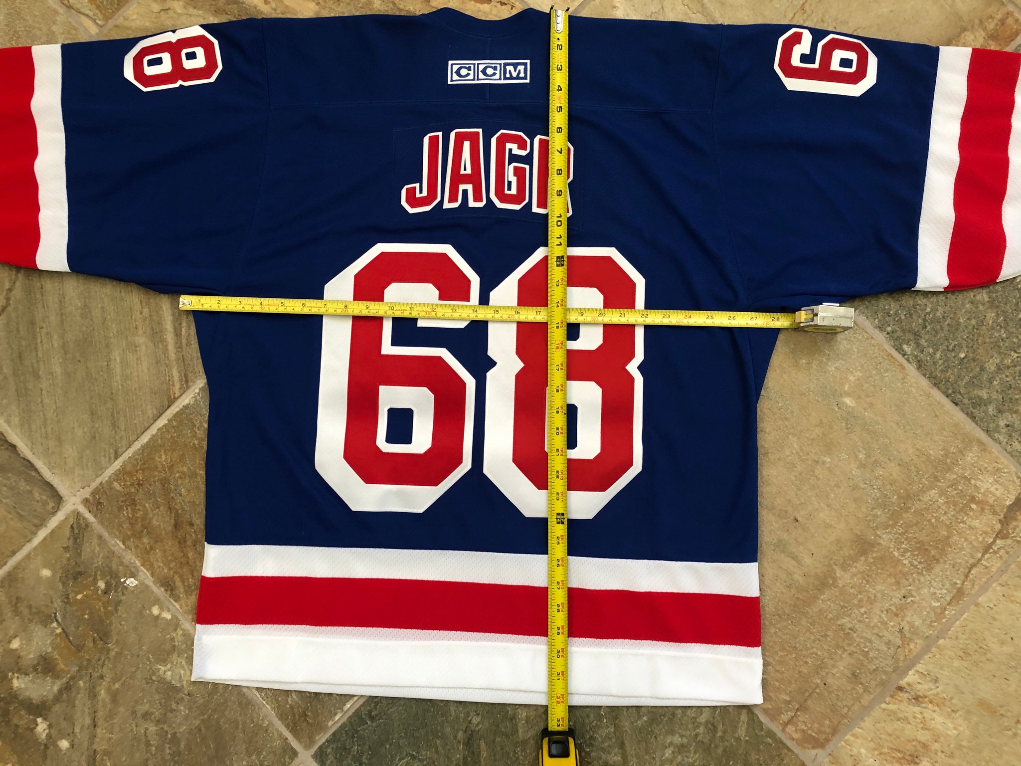 Vintage New York Rangers Jaromir Jagr CCM Hockey Jersey, Size