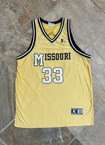 Vintage Missouri Tigers Starter College Basketball Jersey, Size 48, Large
