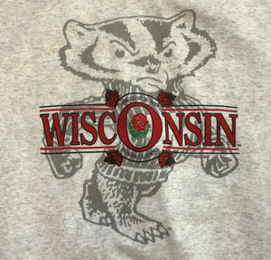 Vintage Wisconsin Badgers College Sweatshirt, Size XXL