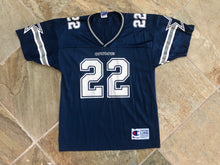 Load image into Gallery viewer, Vintage Dallas Cowboys Emmitt Smith Champion Youth Football Jersey, Size 14-16, Large