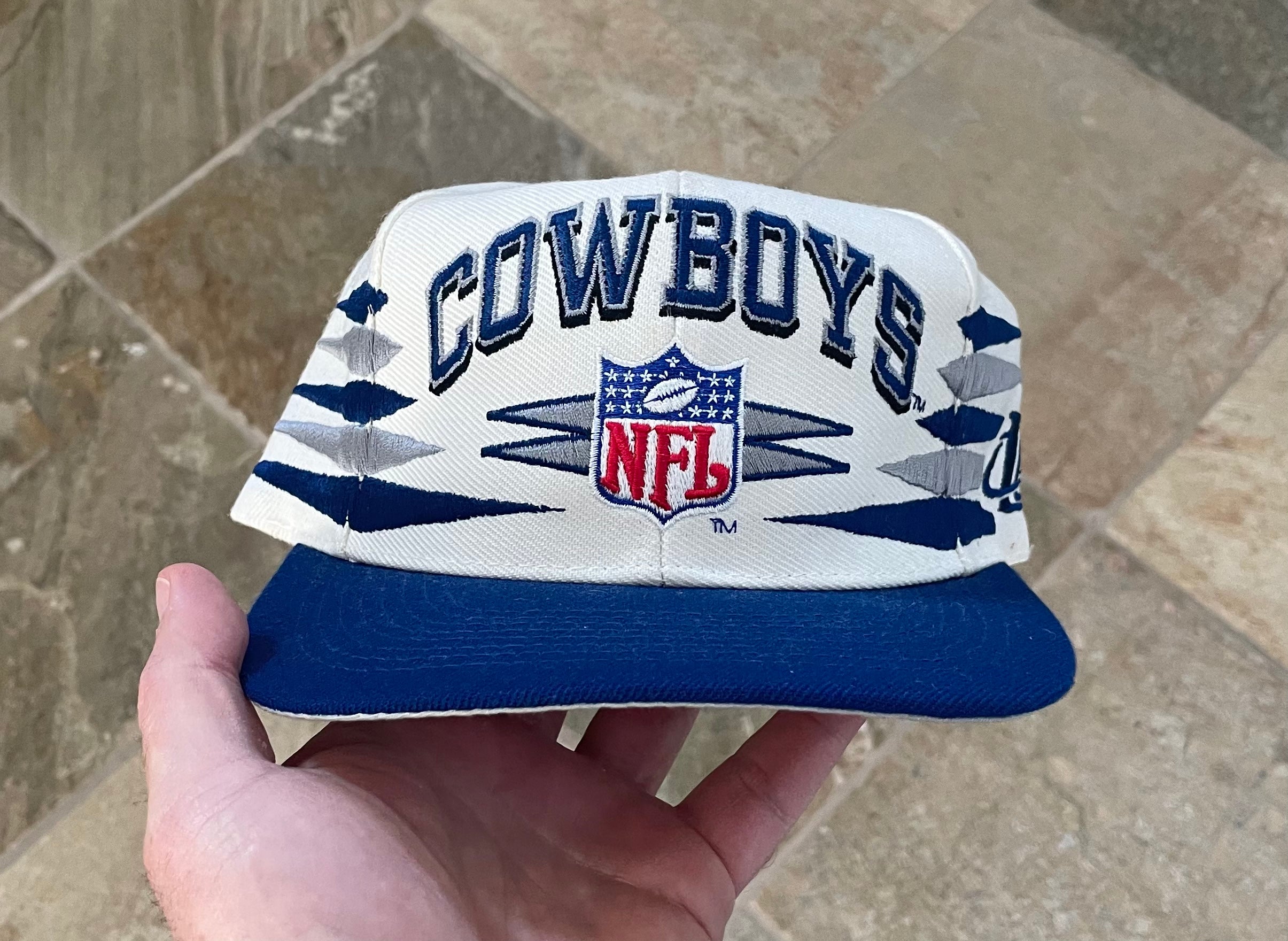 Vintage Logo Athletic Diamond Cut Hat Dallas Cowboys GRAIL RARE 3 Stripes  90s