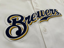 Load image into Gallery viewer, Vintage Milwaukee Brewers Majestic Baseball Jersey, Size Youth Large, 12-14