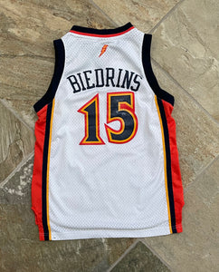 Vintage Golden State Warriors Andris Biedrins Adidas Basketball Jersey, Size Youth Medium, 10-12