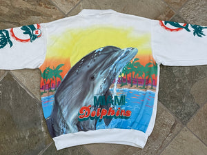 Vintage Miami Dolphins Chalk Line Fanimation Football Sweatshirt, Size XL