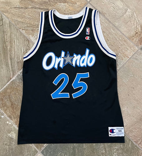 Vintage Orlando Magic Nick Anderson Champion Basketball Jersey, Size 44, Large