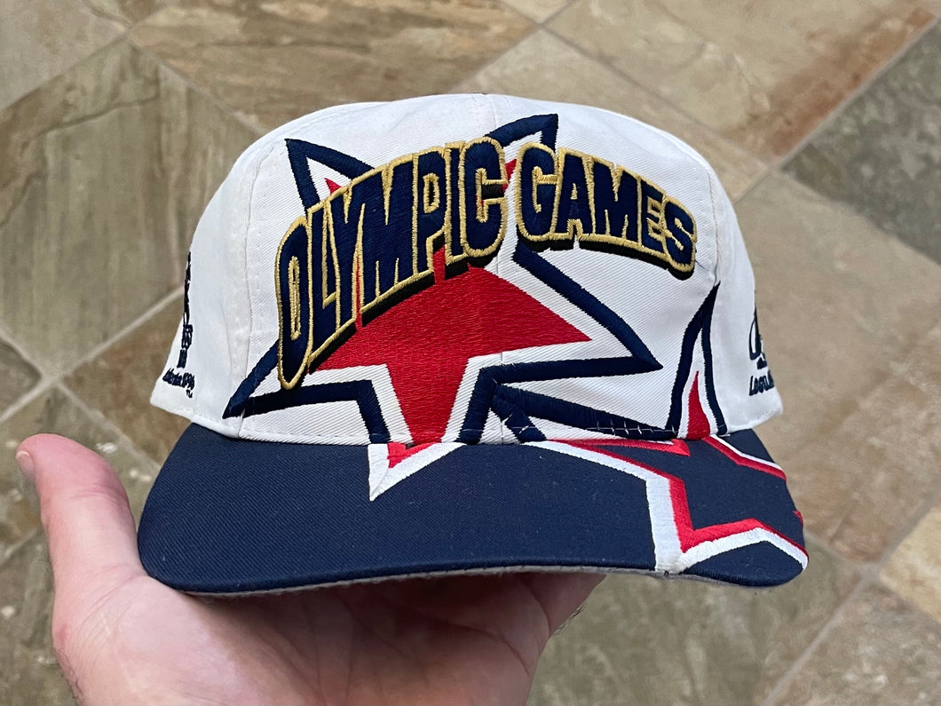 Vintage Olympic Games 1996 Logo Athletic Snapback Hat ***