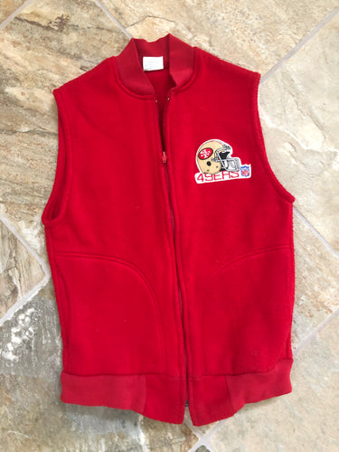 Vintage San Francisco 49ers Chalk Line Vest Football Jacket, Size Medium
